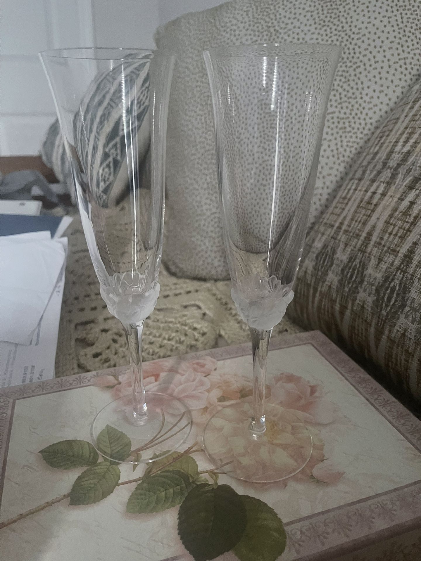 Wedding Bride flautes Pair