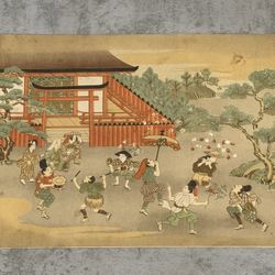 Japanese Woodblock Mystery Print Meiji-era Festival