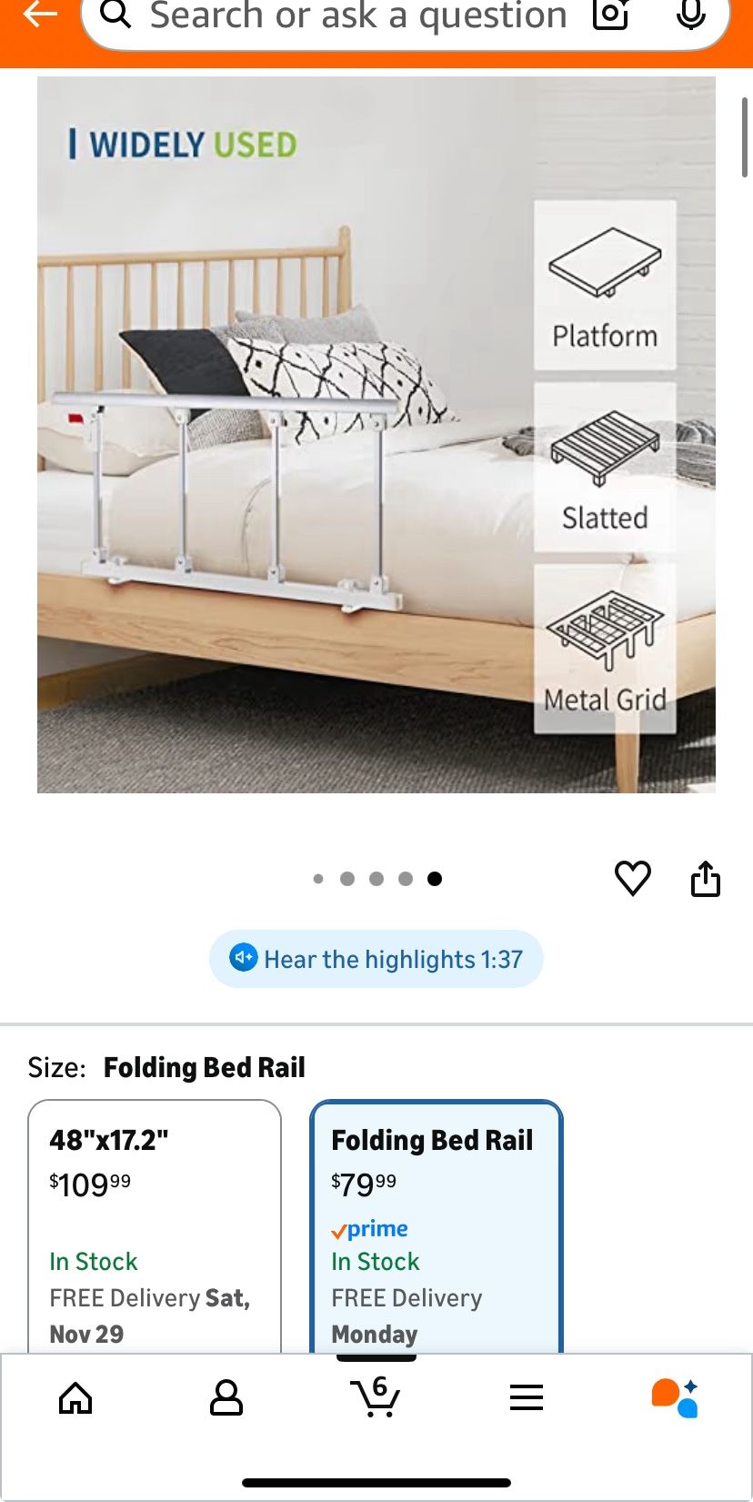 Bed Safety Rails