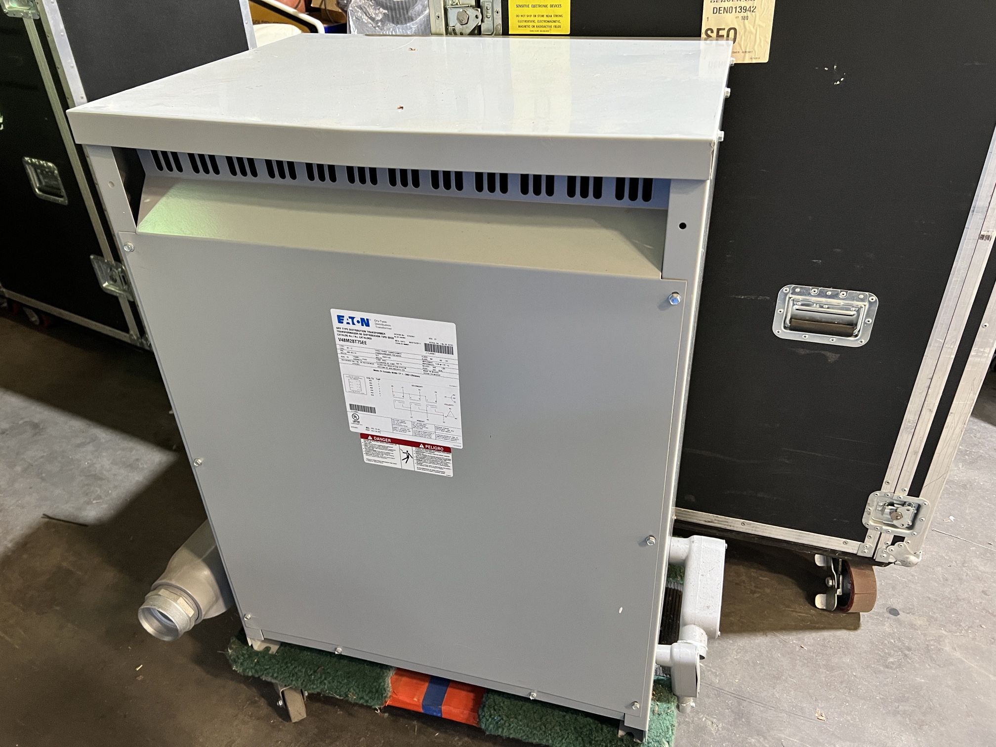 Eaton Cutler Hammer V48M28T7516 75KVA Dry Transformer 480V D to 208/120V 3 Phase