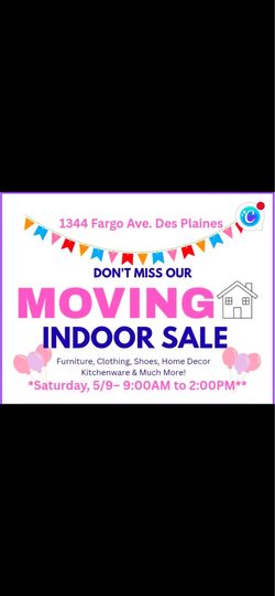 Indoor moving sale!