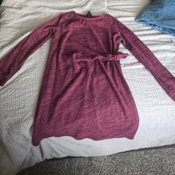 Teen Burgandy Long Sleev