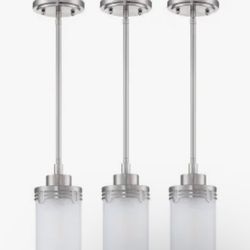 3 pack 1-light indoor hanging kitchen island light fixtures