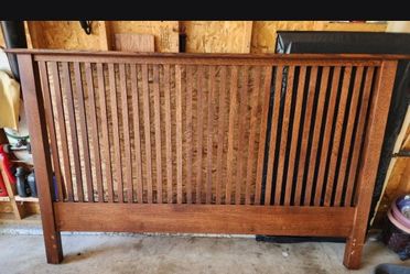 Lovely Solid Oak Wood Headboard for sale.