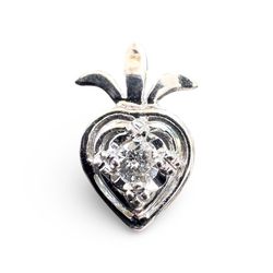 14kt Gold Diamond Solitaire Pendant (No Chain)