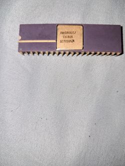 Vintage AMD AM9080ADC / C8080A Ceramic Microprocessor CPU - Gold Cap, NOS