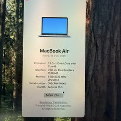2020 Apple MacBook Air 