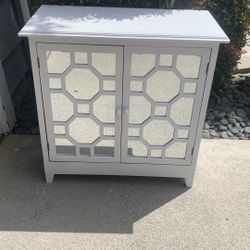 2 Door White Cabinet 