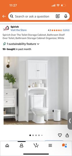 Bathroom Storage Cabinet Organizer
