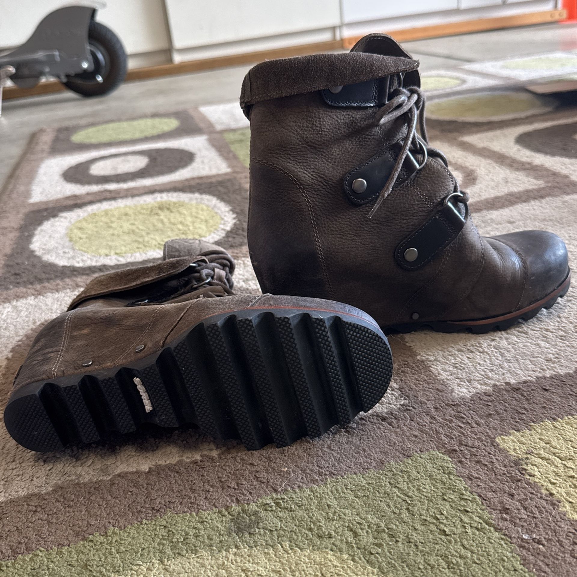 Sorel Joan Of Arctic Leather Boots Size 7