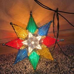 Beautifully Lighted Up Star.  6 Inches.  Plug In.