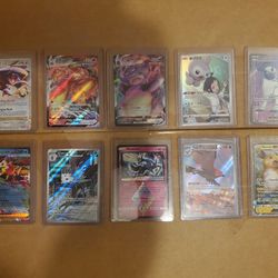Pokemon Card Lot 10 Official TCG Cards Ultra Rare Included EX GX V + HOLOS NM#4