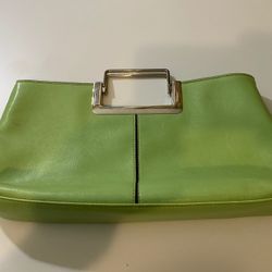 Chateau Bag Vintage Style Green Clutch 