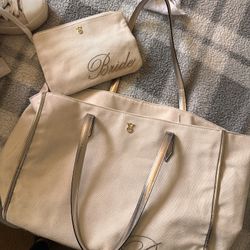 NEW Victoria Secret Bride Tote with Small Bag