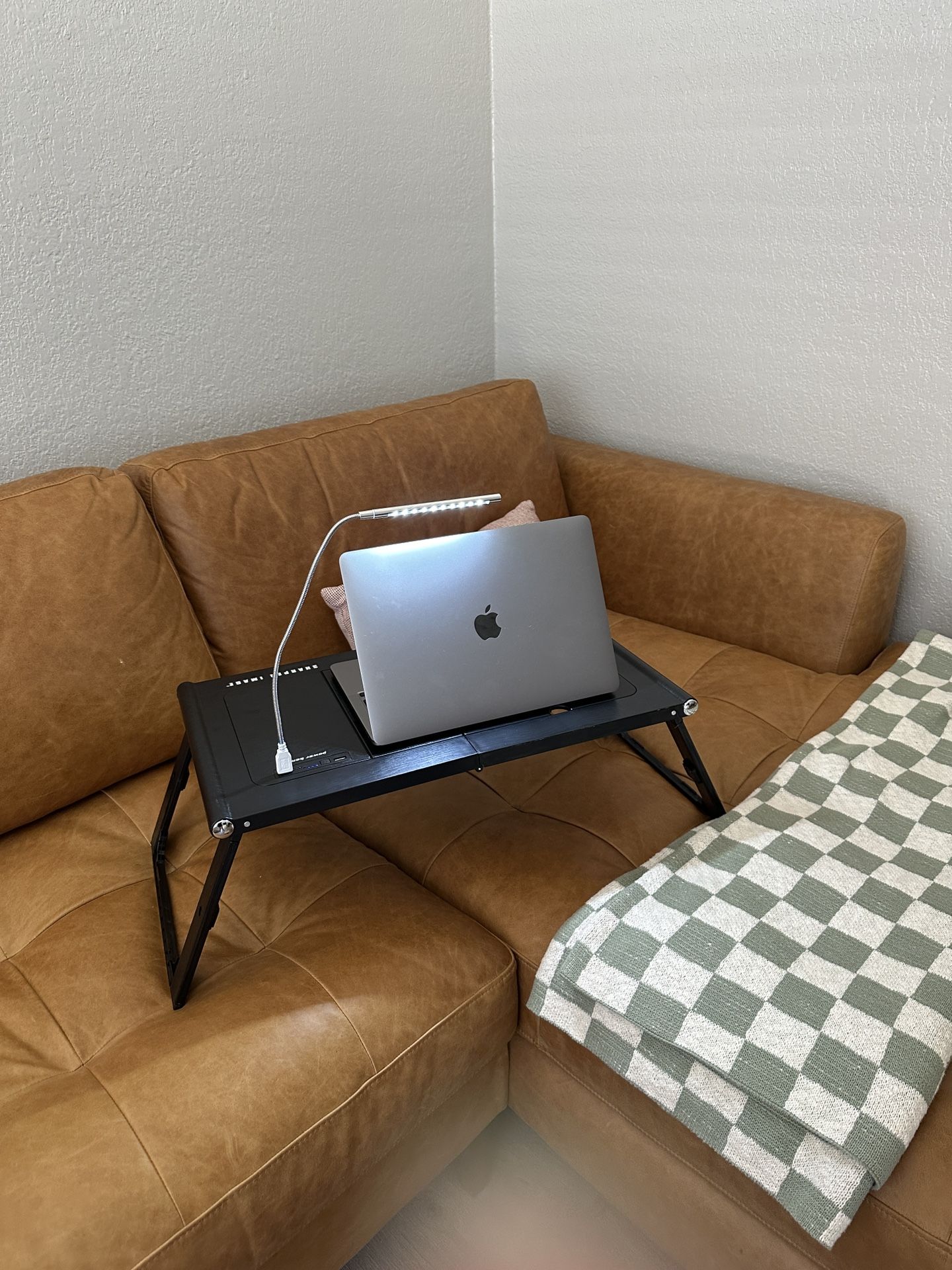 Laptop and Tablet Tray with Built-In Charger by Sharper Image