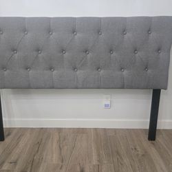 Mid-Rise Upholstered Headboard, Wall or Bed Frame Mount (Queen)