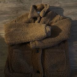 soft and fuzzy button up sweater