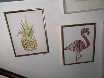 2pc small canvas painting set