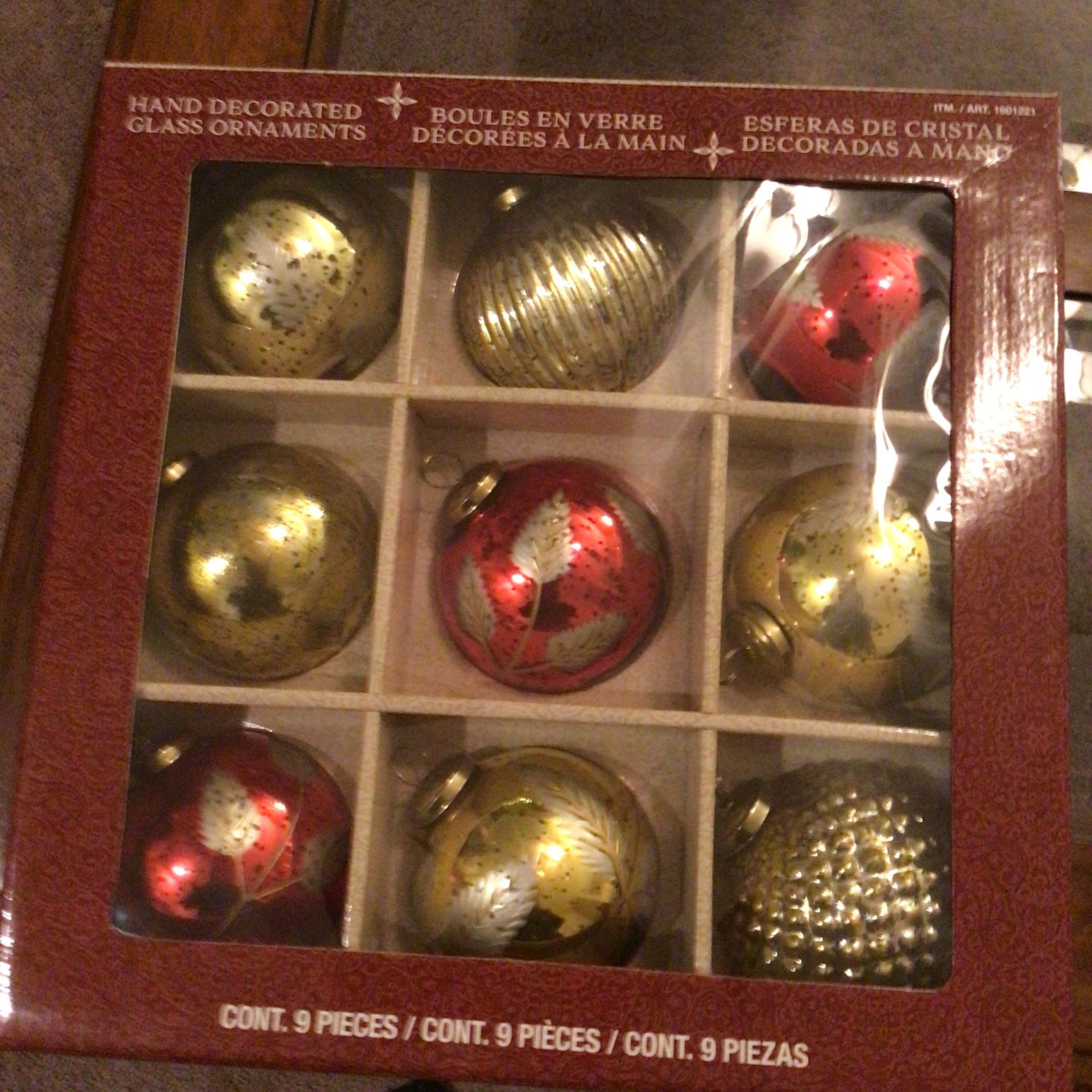 Hand Decorated Glass Ornaments. Made In India