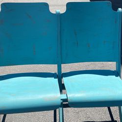 Vintage folding theater chair