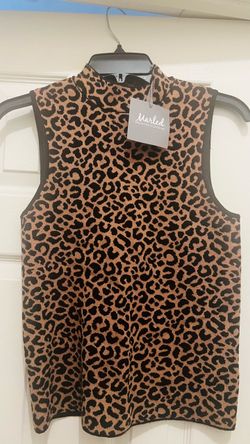 Turtle Neck Leopard Shirt