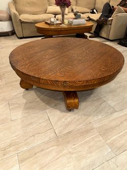 1930s Tiger Oak Coffee Table – $450 OR BEST OFFER