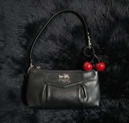 Y2K Coach  Black Leather Mini Bag