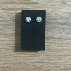 VVS1 Diamond Halo Earrings