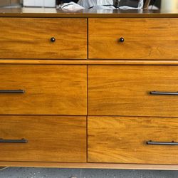 Mid-Century Modern 6-Drawer Dresser