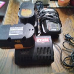 Lot Of 3 Drills And Charging Stations Ryobi And DeWalt 