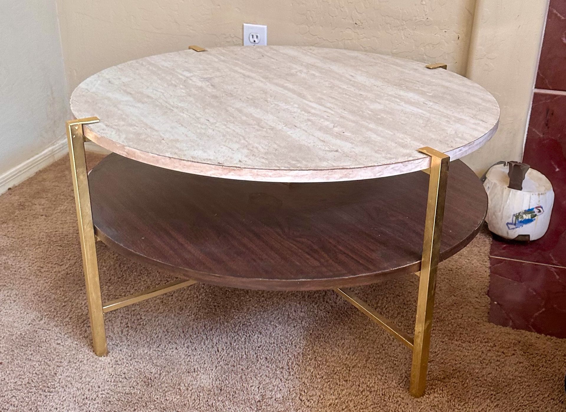 Round Coffee Table In Good Shape $15.00