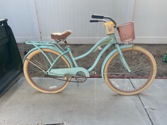 Blue Beach Bike with Basket