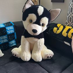 Jumbo Giant Stuffed Animal Dog Husky 34 Inches 