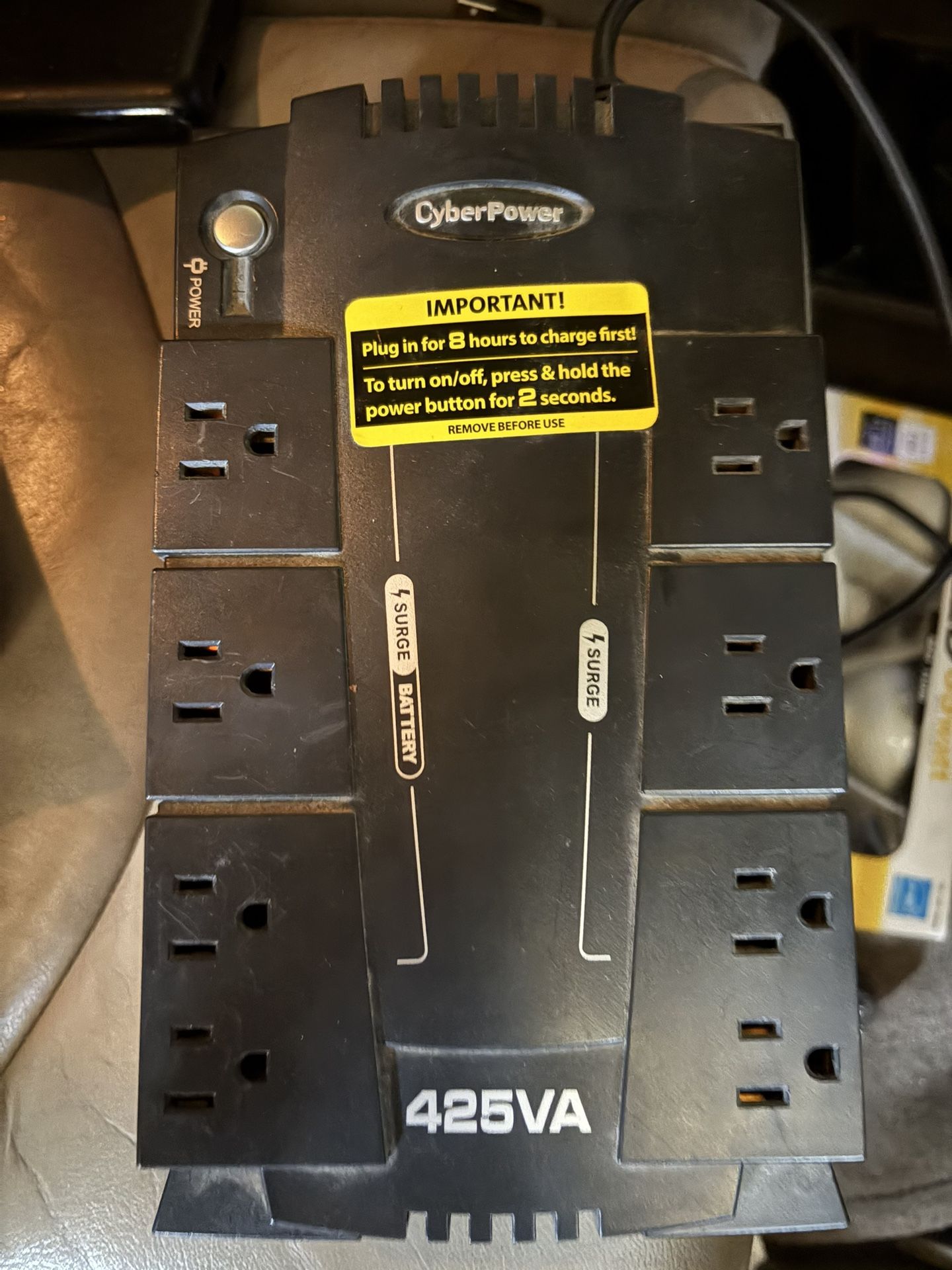 CyberPower - Standby 425 VA Desktop UPS - Black