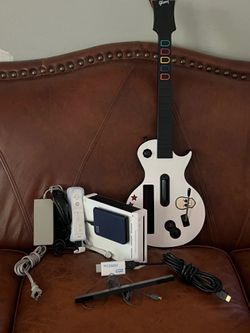 Nintendo Wii Guitar Hero set