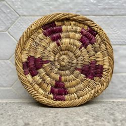 Woven Flat Circular Basket