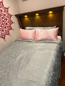 Queen Bed Frame & Mattress Set