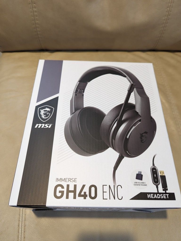 New MSI GH40 ENC Gaming Headset