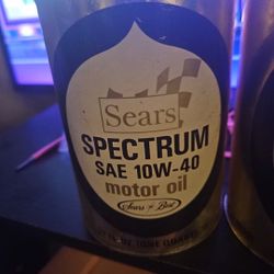 Quaker State And SPECTRUM 10 W30 UNOPEN CANS (30.00 EA.)