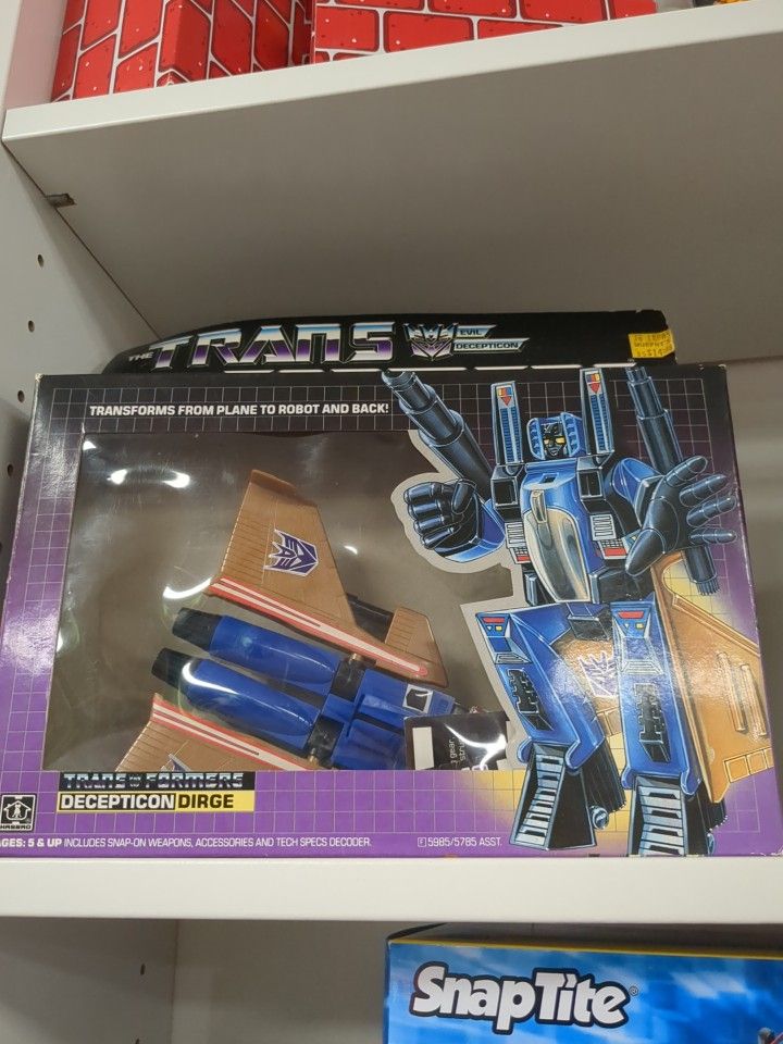 Transformers Original G1 1985 Decepticon Jet Dirge Complete w/ Box