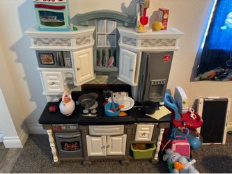 Kitchen with hot dog stand