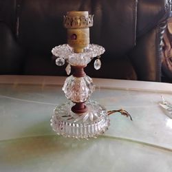 Antique Crystal Cut Lamp