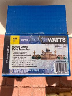 Watts 007 Series 1" Bronze Double Check Valve Assembly