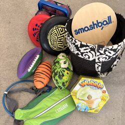 Collection of outdoor Sports and Water Toys