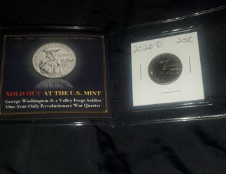 2026-D Revolutionary War Quarter America's 250th Anniversary