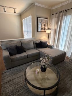 ❤️ GRAY SOFA COUCH SECTIONAL ❤️