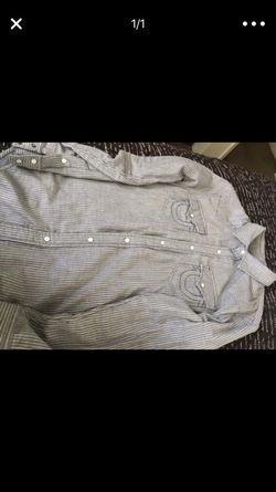 True religion button up shirt