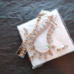 Necklace Bracelet And Earrings Set 
