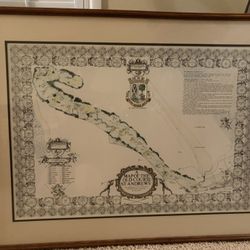 Rare Old Course St Andrews -Allan Peden RIAS Signed Limited Edition Framed 30x40 #410 Of 500