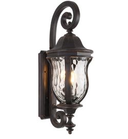 Black Brush Exterior Wall Sconces